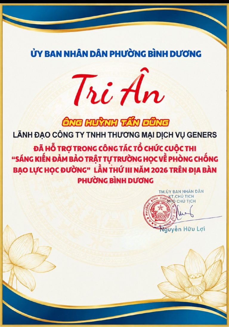 Tri ân hỗ trợ cuộc thi phòng chống bạo lực học đường
